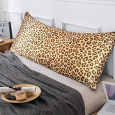 Satin Silk-Like Leopard Print Double Pillowcase | Yedwo Home